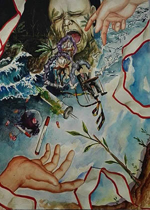 Obra “Perú son Drogas”