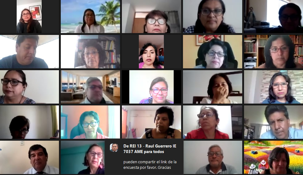 I TALLER VIRTUAL DE FORTALECIMIENTO DE CAPACIDADES A LOS DIRECTIVOS