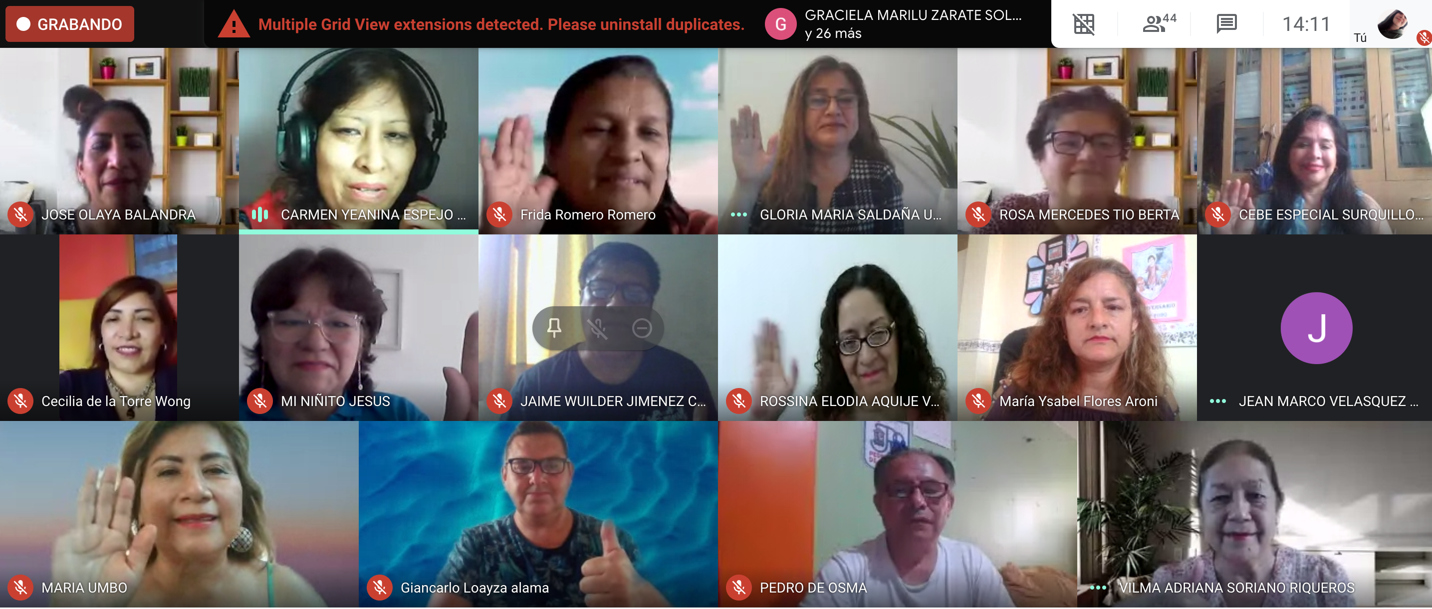 SEGUNDA REUNIÓN VIRTUAL ORDINARIA